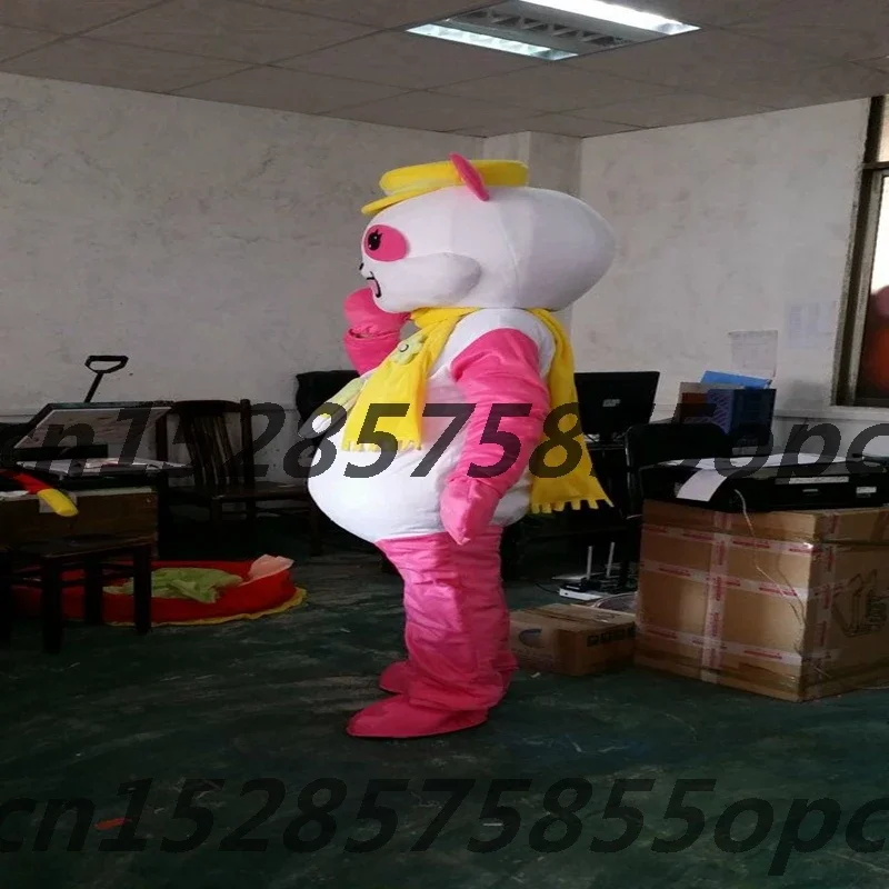 Pink Bear Mascot Costume Cosplay Animal Costumes Adult Cartoon Character Fancy Dress Outfit  Birthday Mask Party Halloween Event