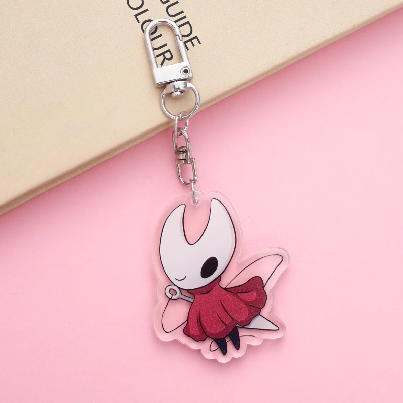 Hollow Knight Keychain Cartoon Character Ornament Key Bag Pendant Clothing Accessories 355