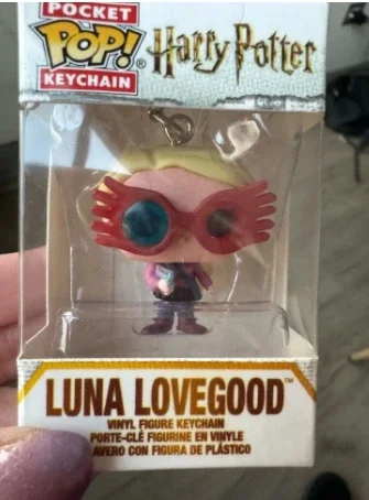 Llavero Funko Pop Luna Lovegood de 4 cm, Figura Coleccionable de Vinilo, Juguetes para Niños, Llavero Pocket Pop, Regalo de Cumpleaños, Juguete de Carnaval