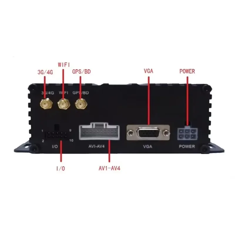 مسجل فيديو رقمي متنقل عالي الجودة 720P H 264 4 قنوات 4ch HDD بطاقة SD 3G 4G Wifi MDVR
