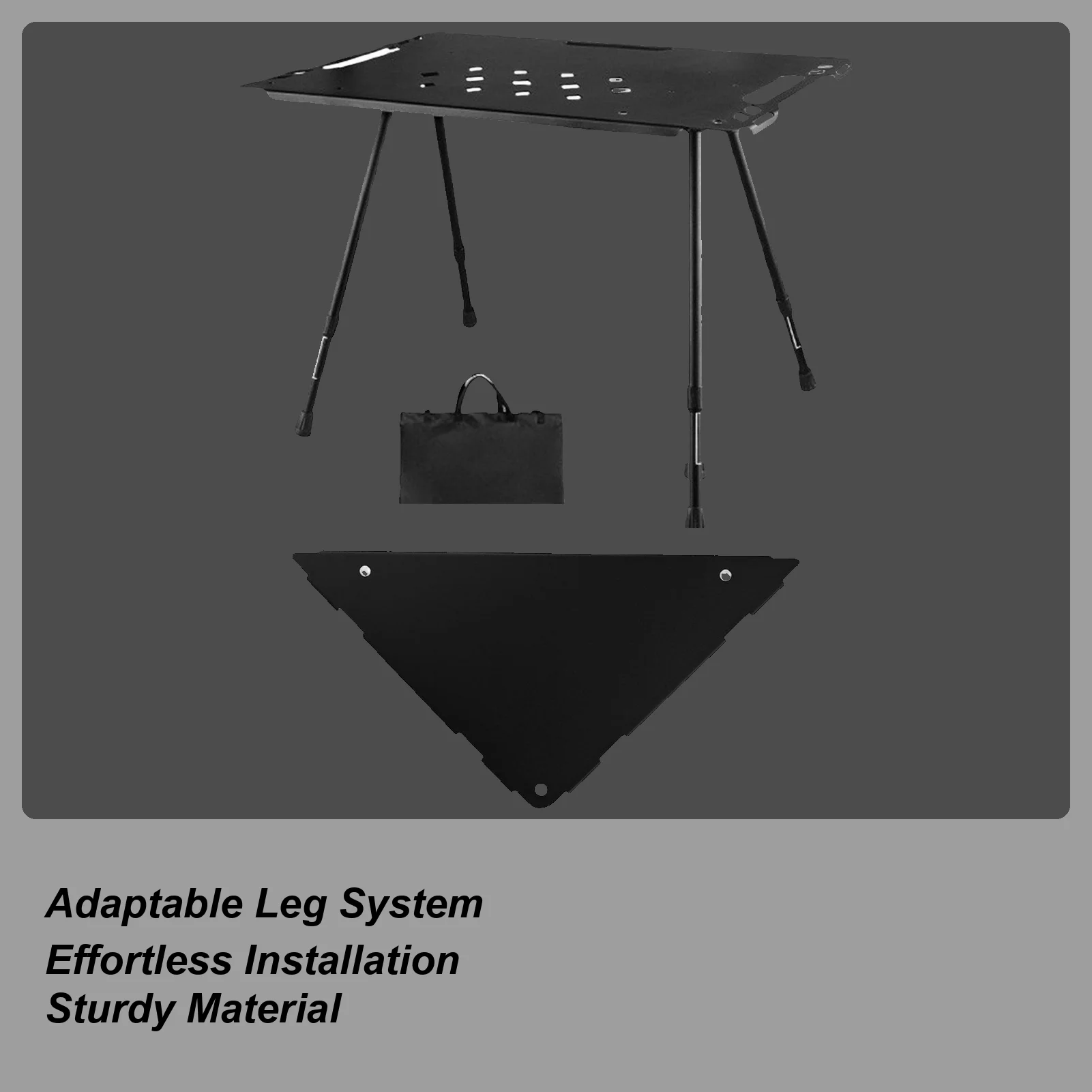 

Portable Folding Table Aluminum Alloy Folding Picnic Table Retractable Outdoor Desk Camping Accessory For Travel Dining Patio