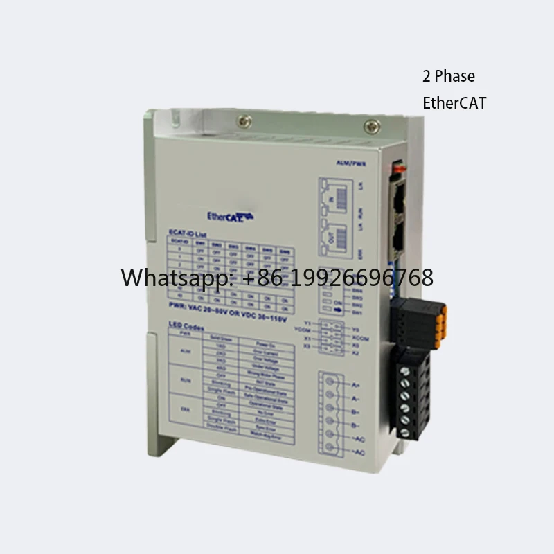 

PrimoPal Ultra-Miniature Digital Stepper Drive 2 Phase Ethercat 24V-80V Step Motor Controller for NEMA 23 Stepper Motor