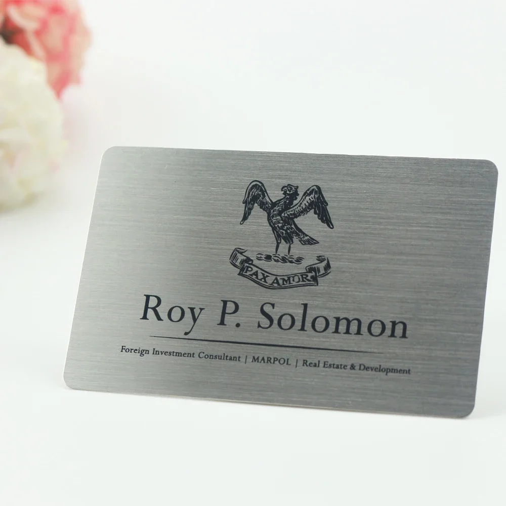 

Custom Sublimation Blank Stainless Steel Business Cards