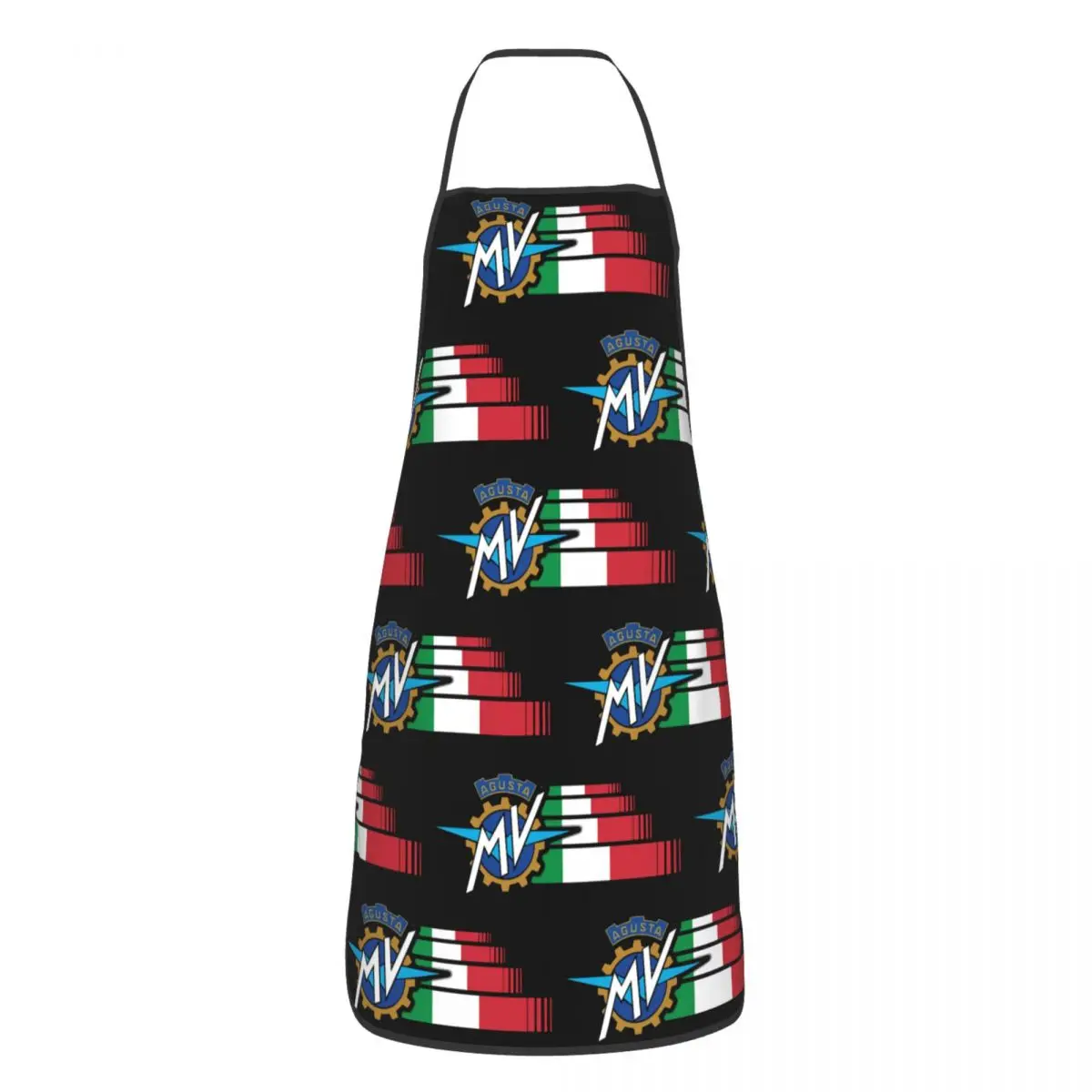 Custom MV Italian Brutale Corsa Motorcycle Funny Apron Men Adult Unisex Kitchen Chef Bib Tablier Cuisine Cooking Baking Painting