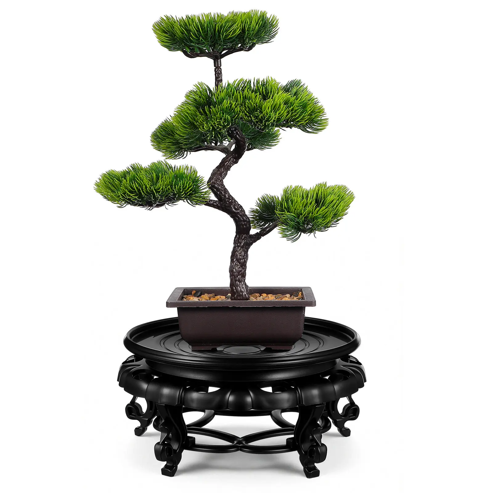 

Подставка для растений из смолы и дерева, круглая, декоративная, для ваз, для использования в помещении и на улице, держатель для цветочных горшков, подставка для аквариумов, для гостиной