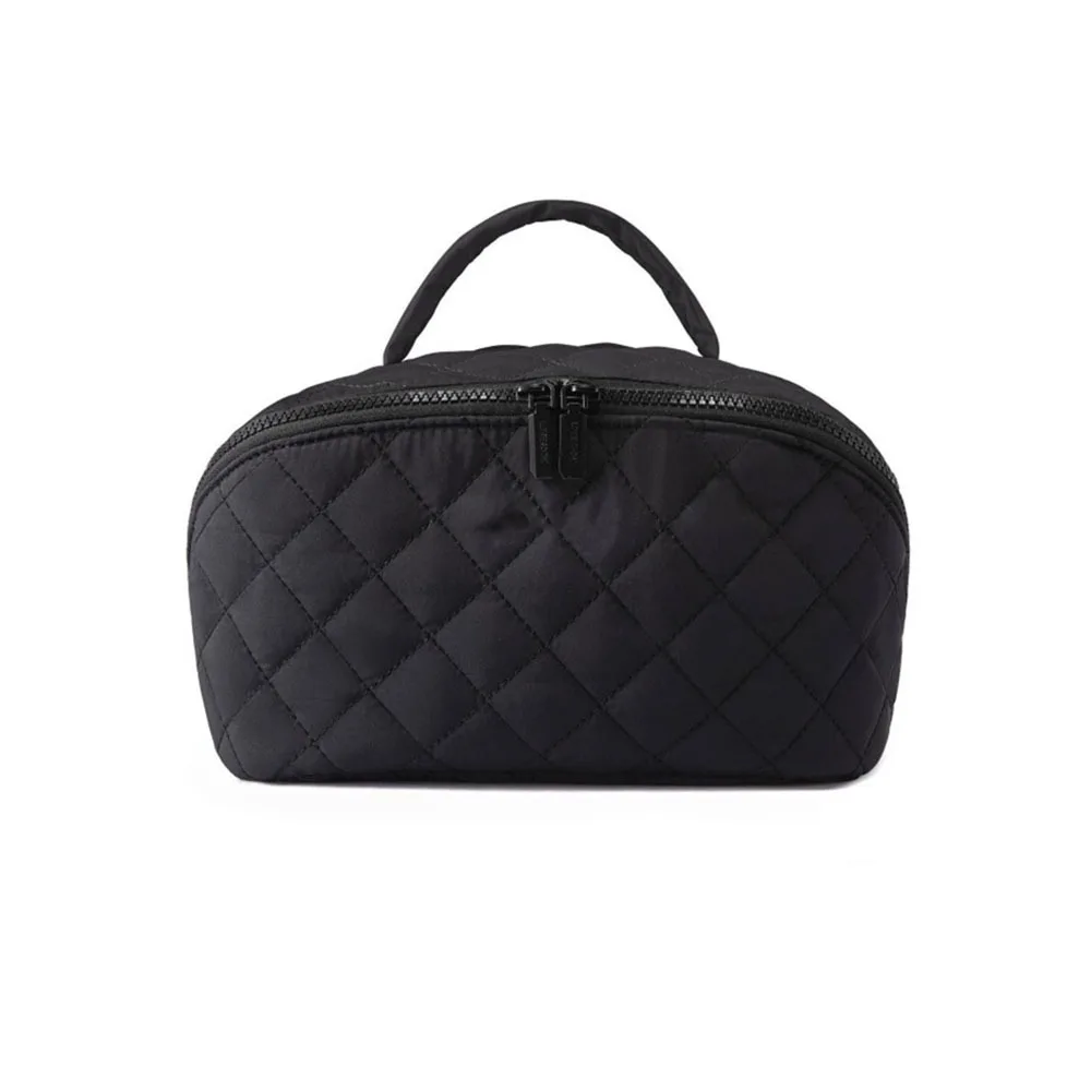 حقيبة مستحضرات التجميل المحمولة المقاومة للماء، جيوب متعددة، سعة كبيرة، حقيبة مكياج مبطنة، حقيبة غسيل مانعة للتسرب، للسفر