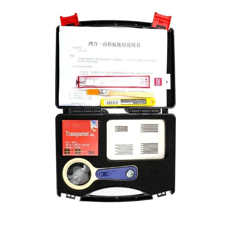 Tester Set Paint Film Adhesion Test Stainless Steel Board Coating Tester 1.0MM/1.5MM/2MM/3MM