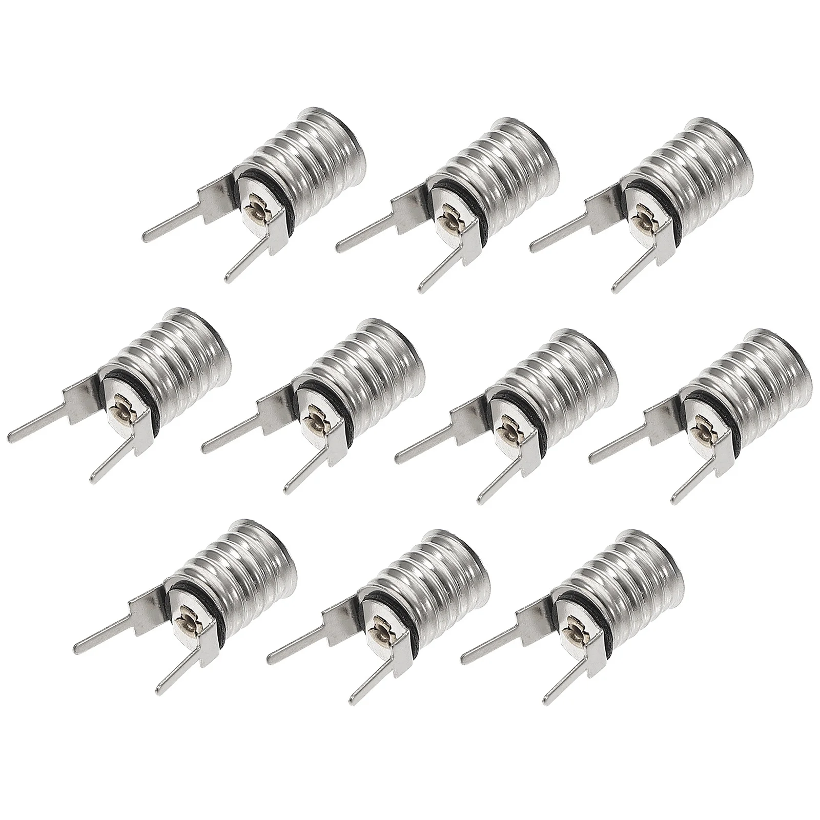 

10Pcs Lamp Socket Screw in Bulb Holder Mini LED Lamp Base Fixture for Indicator Lights Light Source Repair