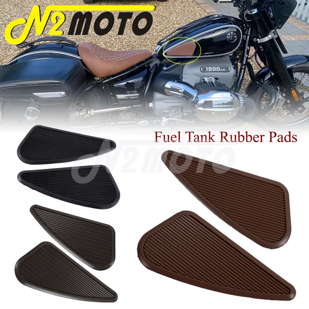 

Universal Fuel Tank Pad Non-Slip Side Panel Ratro Gas Tank Knee Traction Grip Sticker For Honda Kawasaki Harley Bobber Chopper