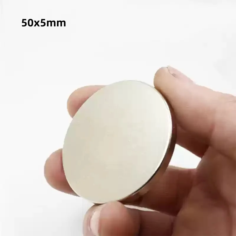 50x5mm N35 Neodymium Magnet Strong Rare Earth Permanent Magnet Small Round Magnet for DIY Craft  50mmx5mm 50*5