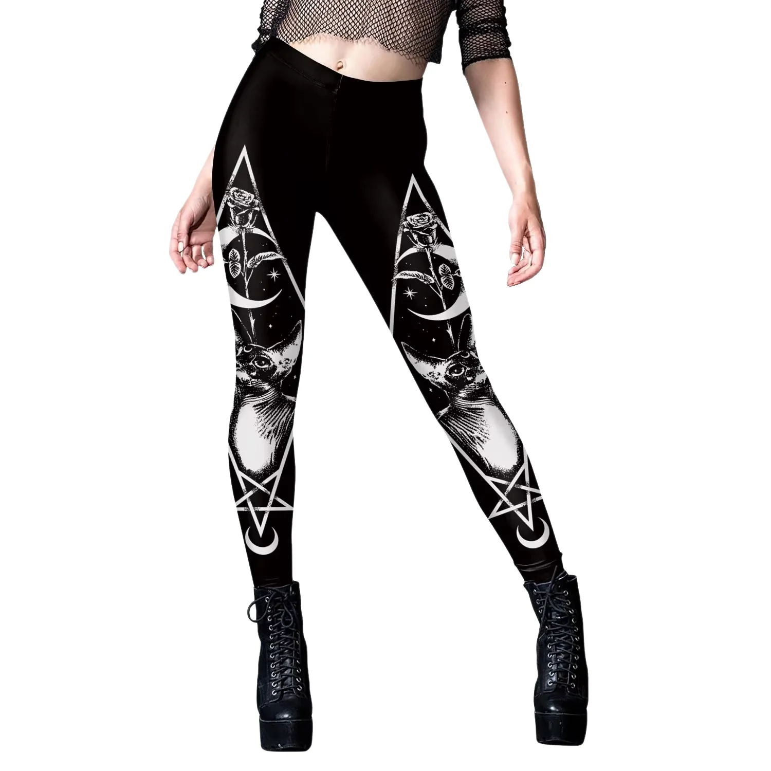 Gothic Women Leggings Sexy Mid - огляд і ціна Yoga Fitness Holiday