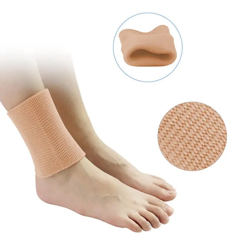 Ankle Gel Sleeves Padded Skate Socks Ankle Pads Ankle Compression Sleeve for Figure Skating Riding Ski Ankle Protection 1pcs