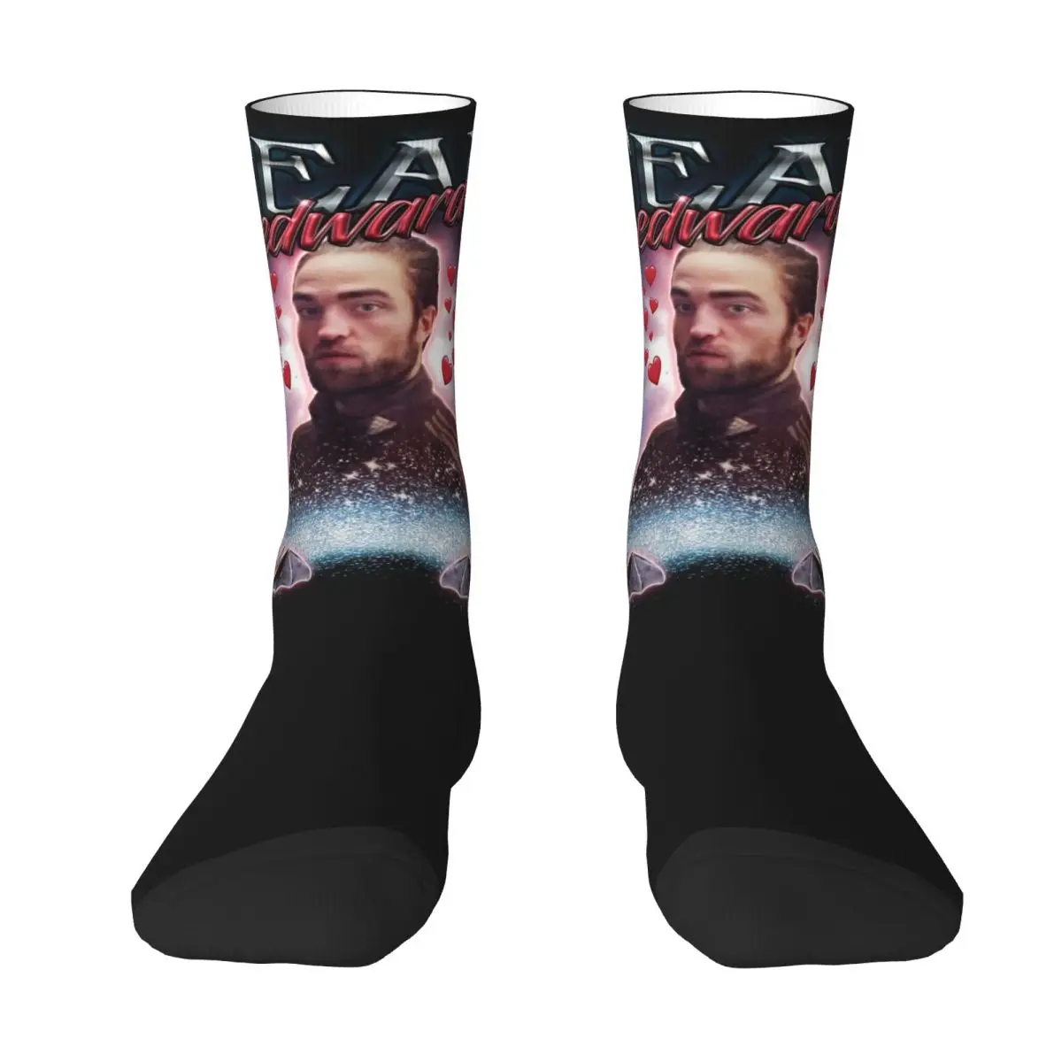 Team Edward Twilight Cursed Socks Movie Harajuku Stockings Winter Anti Bacterial Unisex Men Socks Soft Breathable Climbing Socks