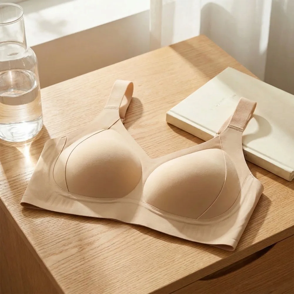 

Traceless Wireless V Bra Gathered Breasts Anti-sagging Brassiere for Women Lingerie Shockproof Push Up Underwear Sport