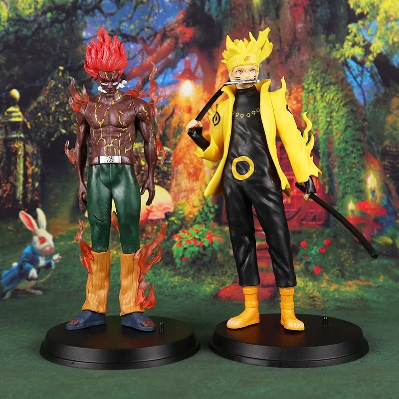 Anime Naruto figura modello mobile Naruto Sasuke Guy Doll Collection ornamenti modello in scala giocattoli cartone animato regalo di compleanno di natale