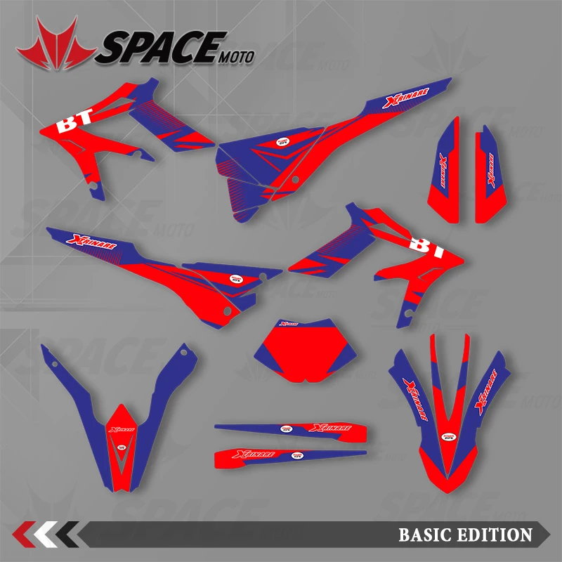 

SPACE MOTO графический фон наклейки наклейки мотоцикл для BETA 15-19 Beta Xtrainer