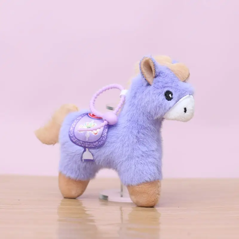 2026 pequeno cavalo pingente brinquedo de pelúcia chaveiro anime figuras boneca jogo de pelúcia boneca macia kawaii decoração brinquedo de pelúcia presentes