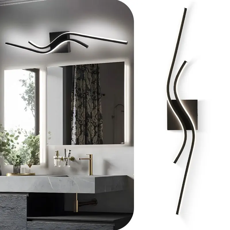 

Interior LED Wall Lights For Bedside TV Background Nordic Aluminum LED Wall Lamps Wall Sconce for Dinning Room Kitchen AC85-265V