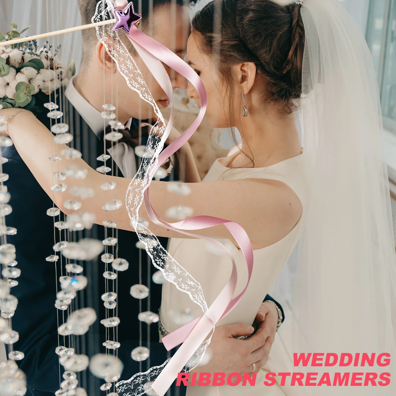 

10Pcs Fairy Wand Streamers Classic Ribbon Sticks Wedding Birthday Christmas Party Decor Ribbon Sticks