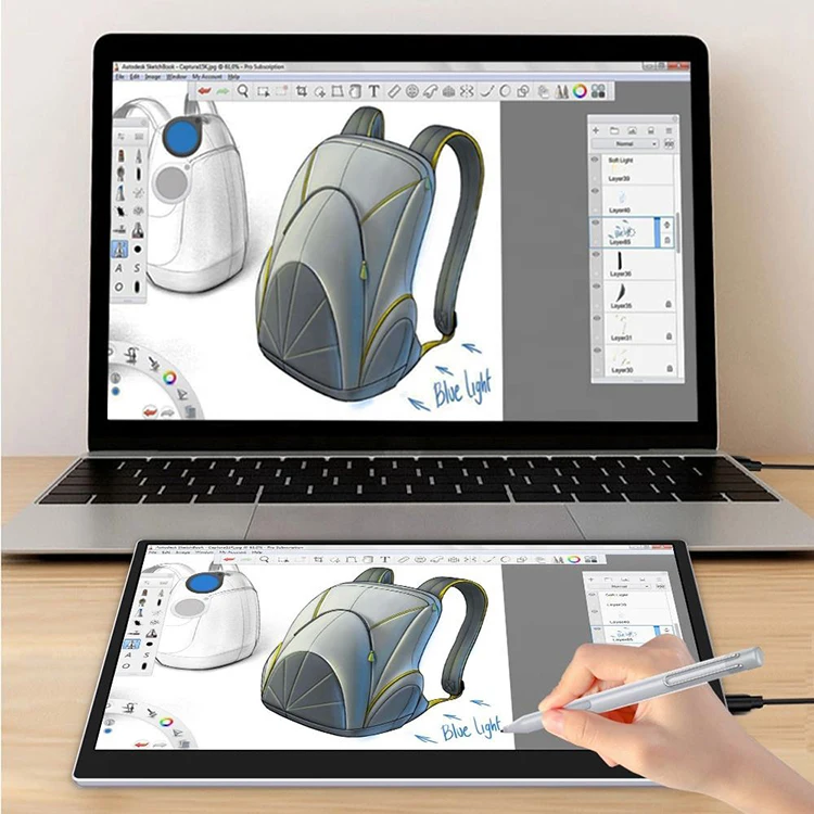 Interactive Lcd Pen Touch Display Digital Graphic Drawing Tablet Monitor with Stylus