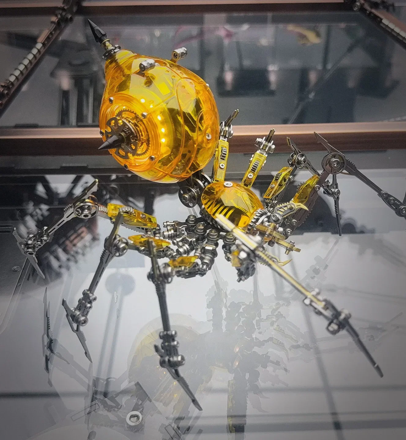 3D Puzzle Metal Exquisite Spider Assembly Model Kits High Difficulty DIY Steampunk Mechanical Insect Toys for Boys Adults Gift view 4
