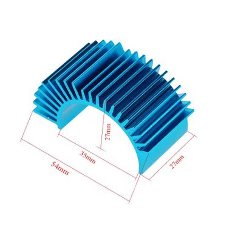 Motor Heatsink 1PCS Racing Aluminum Electric Motor Heat Sink Radiator Cooling Fins for 540 550 3650 3660 Motor RC Car Part