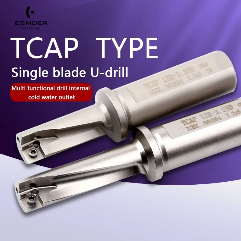 

TCAP U Drill Lathe series 10R/12R 2.25D/3.25D CNC multi-function Used for drilling and boring outer circular end faces Tools