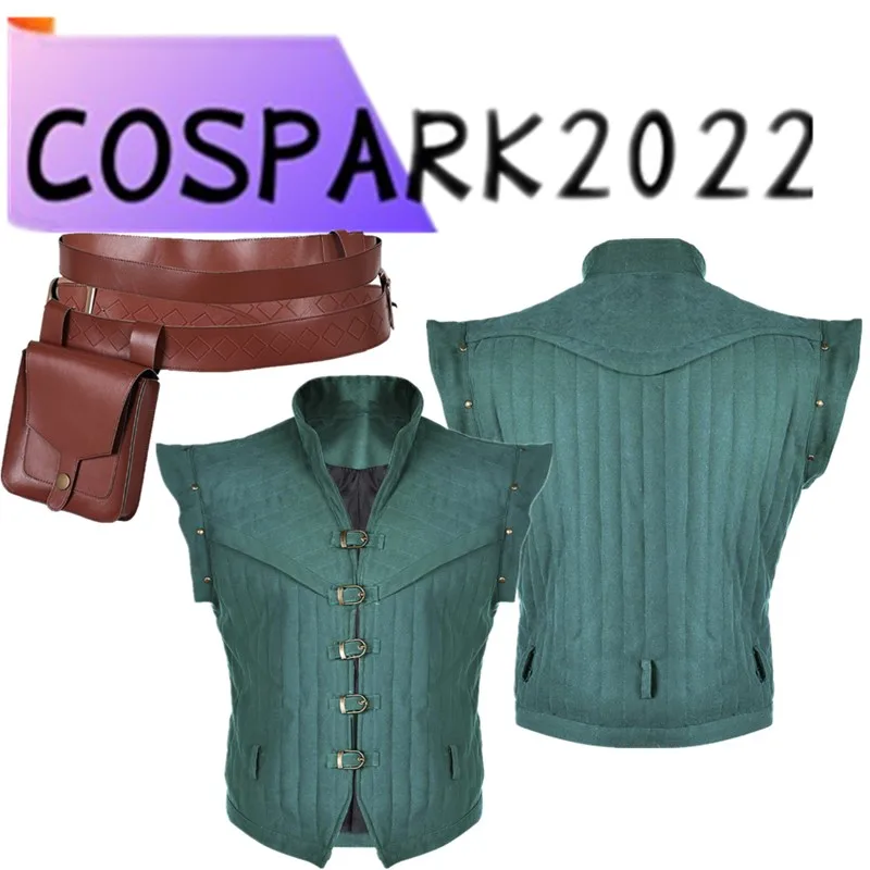 

Фантазия мультфильм Флинн косплей принц Райдер жилет поясной костюм мужской средневековый ретро жилет наряды Хэллоуин карнавальный костюм для вечеринки