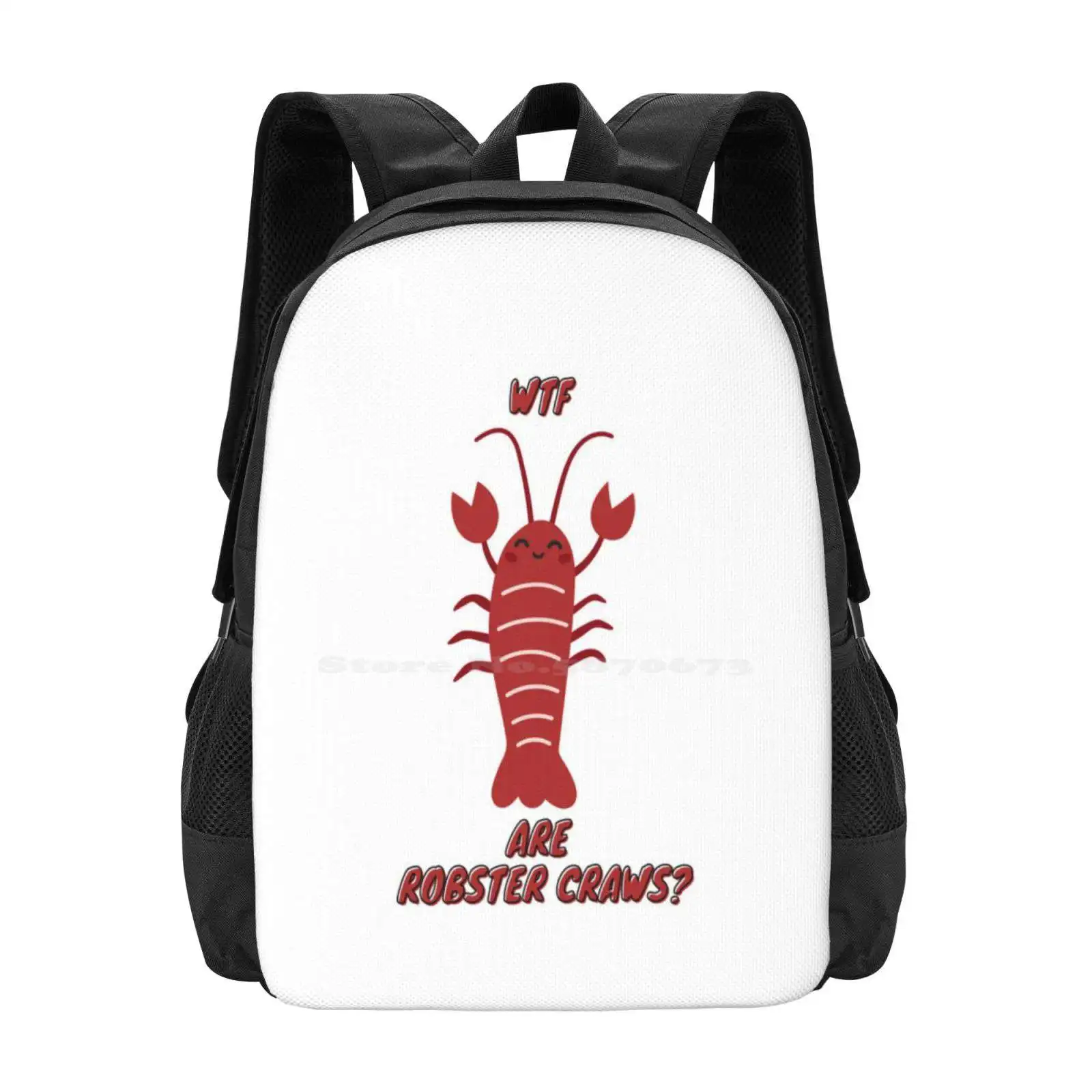 Wtf Are Robster Craws Hot Sale Schoolbag Backpack Fashion Bags Revenge Of The Nerds Lobster Robster Craws Movies Quotes