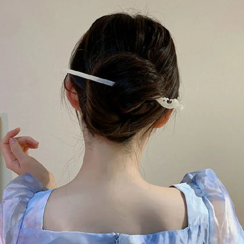 Chinese Hair Sticks Wooden Hairpins For Women Traditonal Carved Vintage Hanfu Hair Fork Ancient Chop Stick Headwear Jewelry