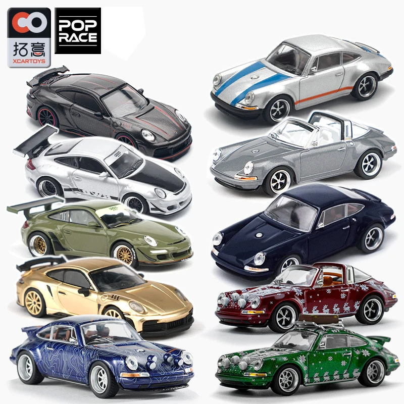 

XCARTOYS POPRACE 1/64 Porsche 911 RWB 997 Stinger GTR Carbon Edition Car Model Replica Series Children Christmas Gifts Boy Toys