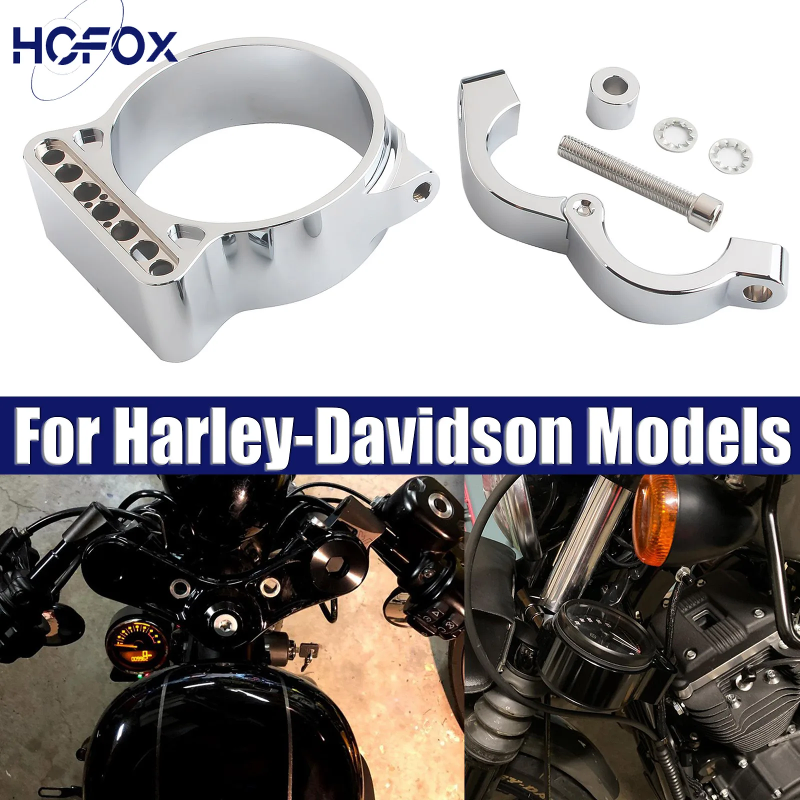 Speedometer Relocation Mount Bracket For Harley-Davidson Models
