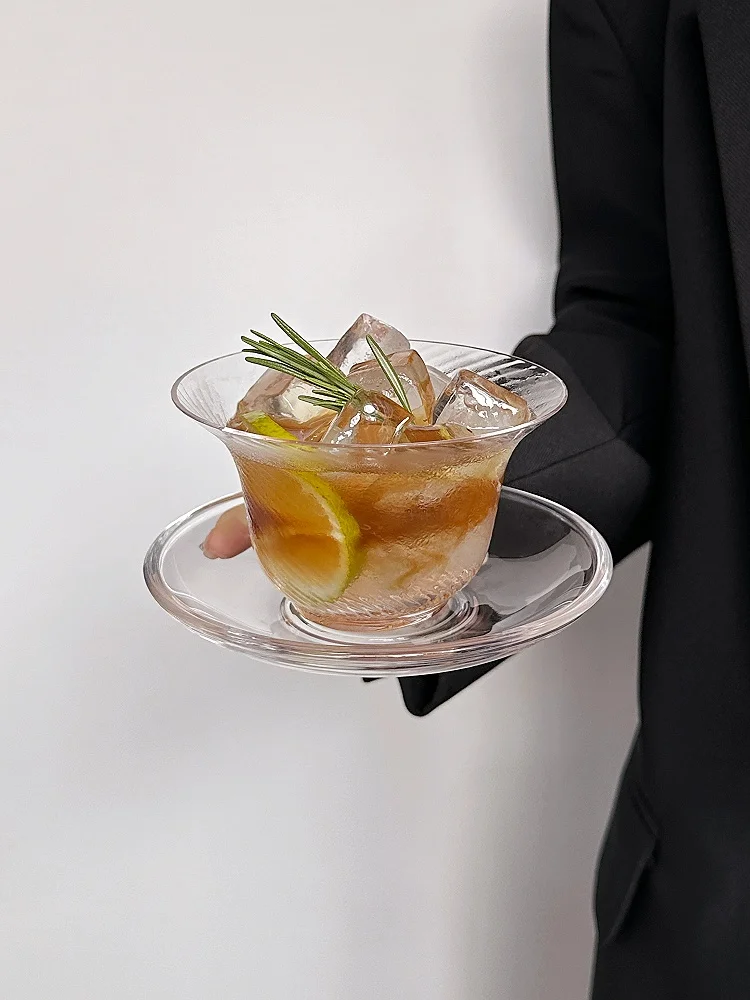 

Style Cocktail Cup Tea Cup Glass Cup Retro Coffee Cup Saucer Classical Hockey Cup