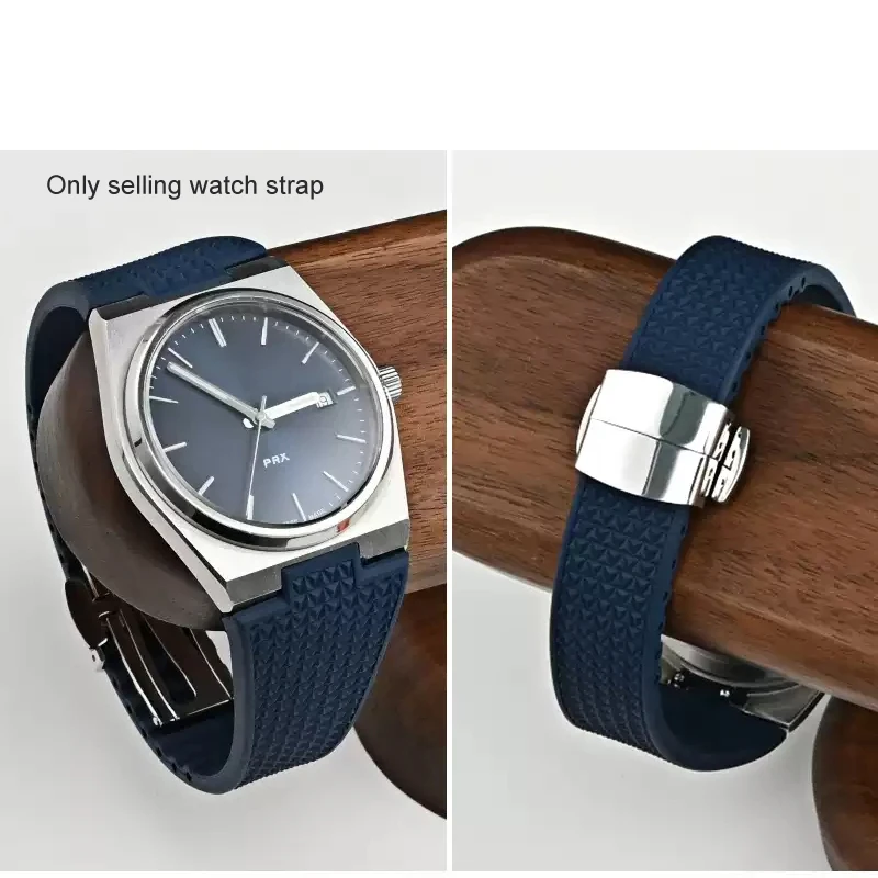 

Quick Release Watch Band For Tissot PRX Series 11mm 12mm T137.407/T137.410 Super Player Fluororubber FKM Watch Strap Bracelet