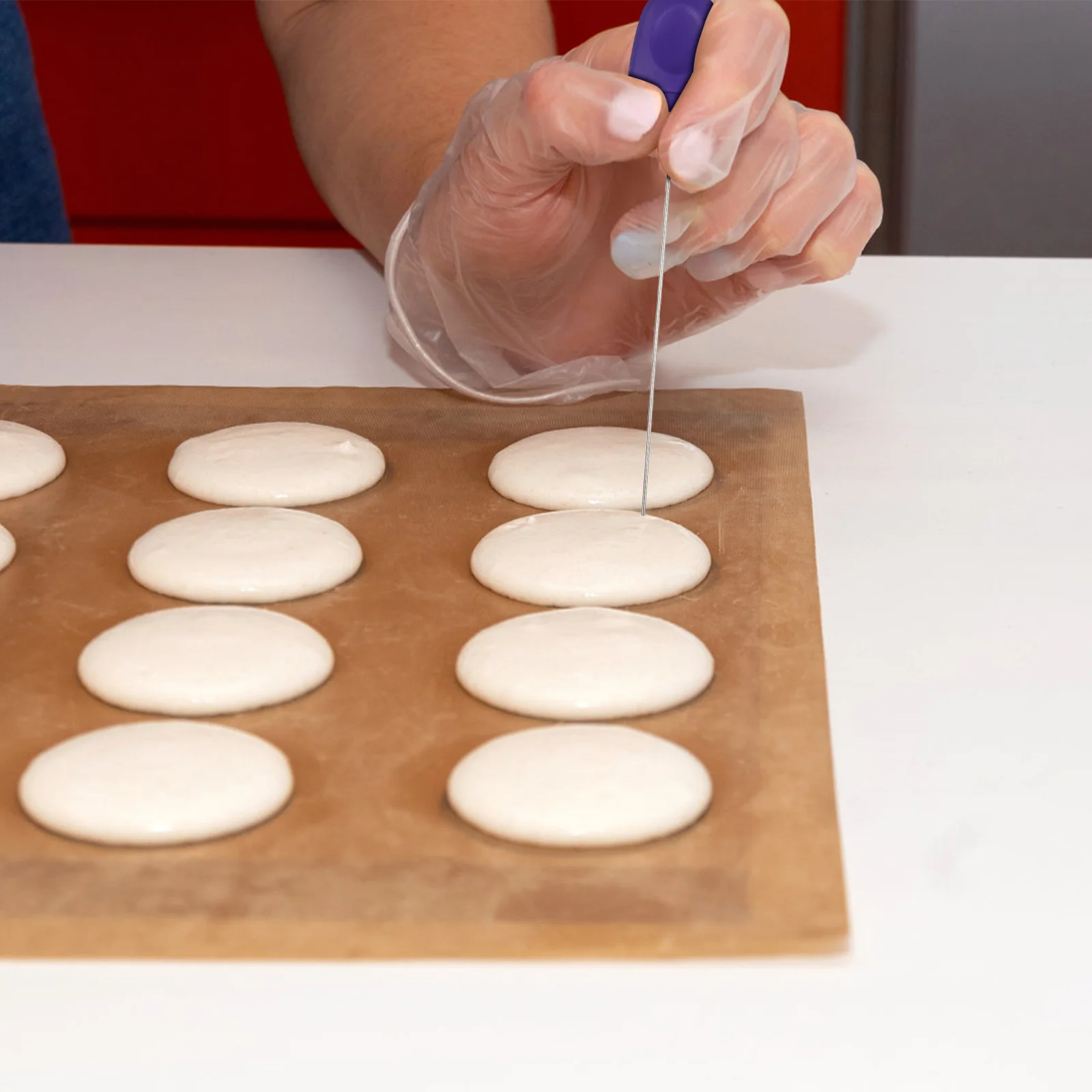 

2Pcs Stainless Steel Cake Tester Bake Check Tool for Cakes Brownies Cupcakes Muffins Non-Damaged Baking Probe Kitchen Essential