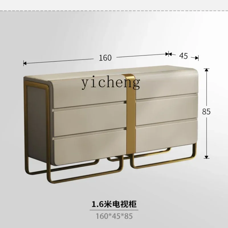 GZ-i6.3 light luxury six-chest cabinet marble high-grade complete storage bedroom bedside cabinet