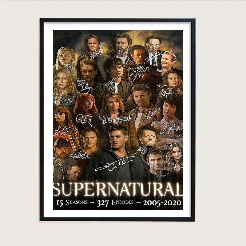 Supernatural Poster Classis Tv Show Artwork Canvas Painting and HD Print Picture for Modern Bedroom Coffee House Bar Home Decor