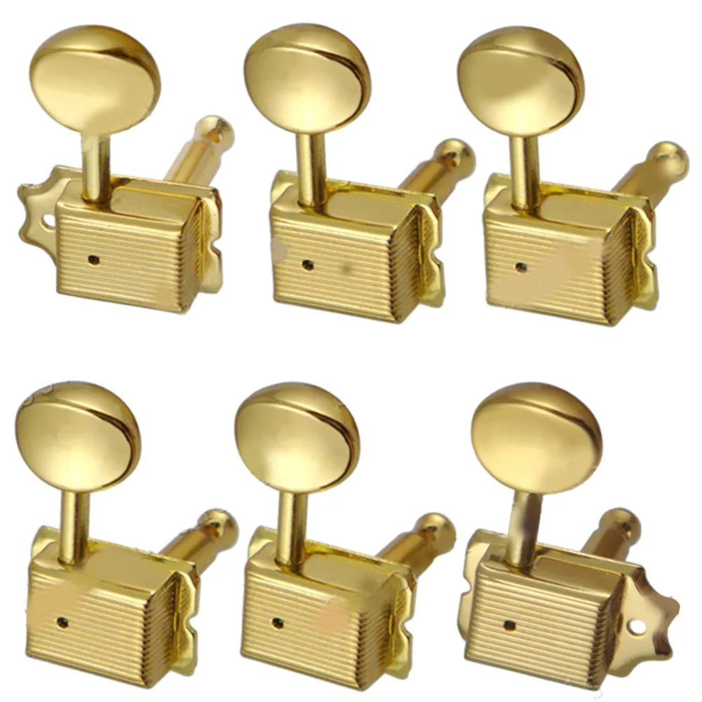 

Металлические колки для настройки электрогитары (золото/серебро) для любителей электрогитар, с открытым отверстием, для электрогитар ST