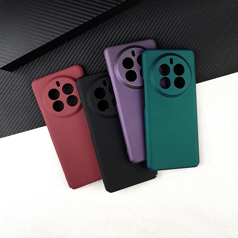 Ultra Thin Sandstone Matte Case For Realme12 Realme 12 Pro Plus 12Pro 12ProPlus Full Cover Protect Hard Back Cover