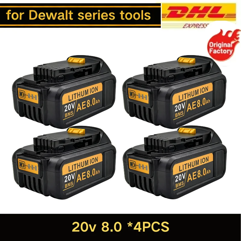 

For DeWALT Original Battery 20V/18V 6Ah 8Ah MAX FlexVolt for DCB606 DCB205 DCB206 DCB209 DCB182 Power Tool