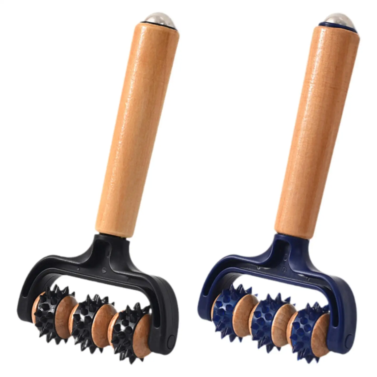 T forma massageador três cabeças multiuso acessórios de massagem ferramenta rolo muscular para suporta saúde da pele volta redução celulite