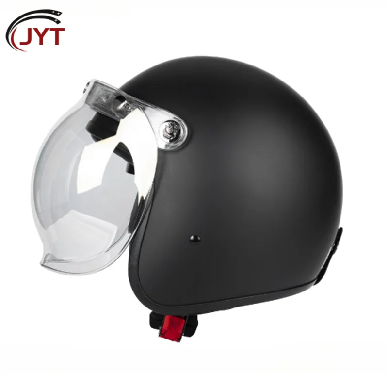 

Ультракомпактный мотоциклетный шлем с открытым лицом 3/4 матового дизайна с одобренным двойным защитой унисекс для современной городской езды на все сезоны