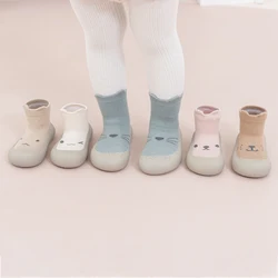 Infantil da criança primavera verão sola macia meias sapatos animais bonitos unisex bebê antiderrapante meias crianças 0-3t leve prewalker