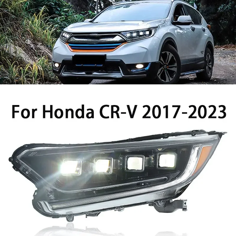 

Cars LED Headlight for Honda CRV CR-V 2017-2023 Upgrade Projector 4 Lens ALL LED Dynamic Signal Lamp Front Lamp Assembly