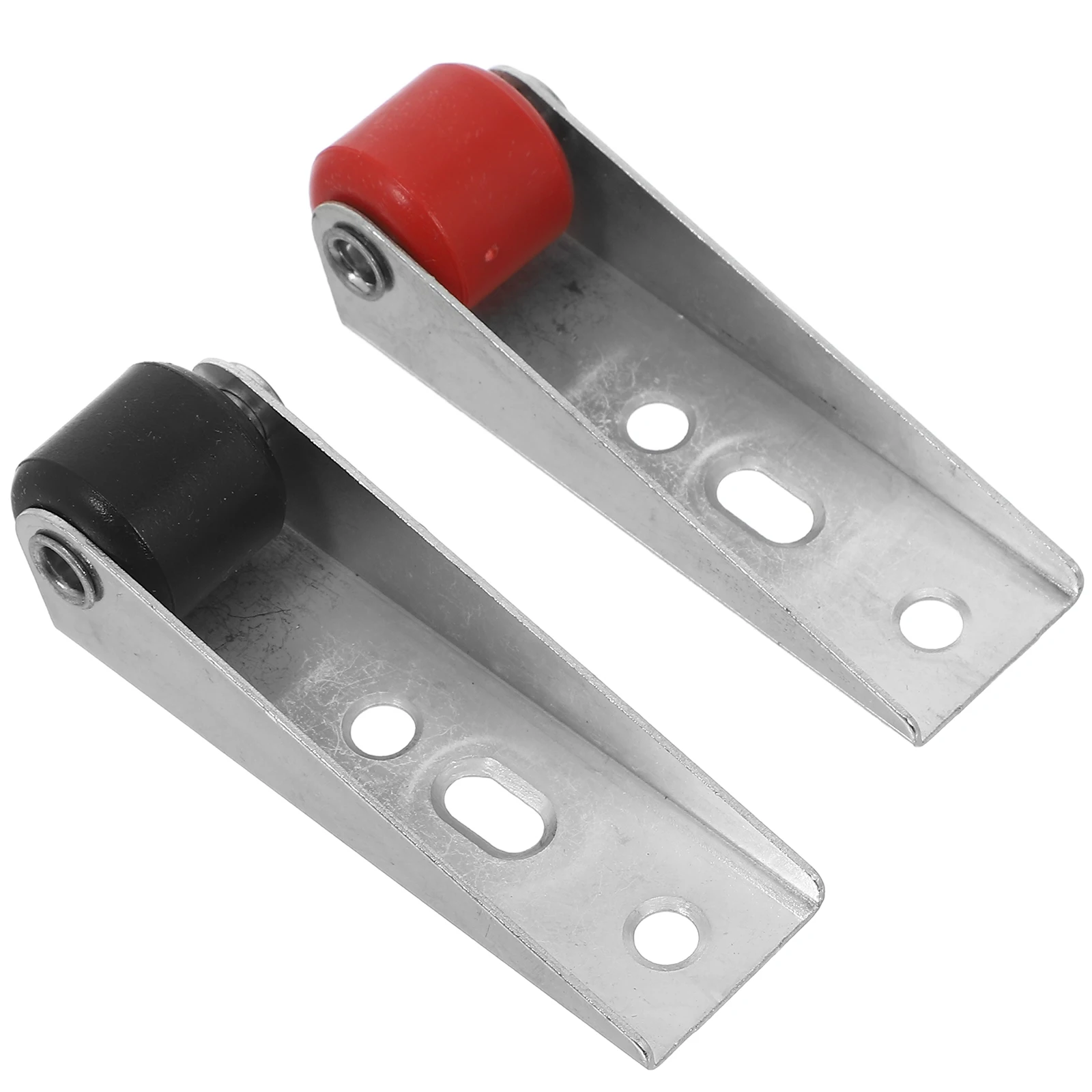 2 Pcs Wheel Vertical Support for Garden Wooden Gate Sliding Doors Barn Roller Guide Wardrobe