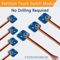 5V-24V 3A tablero de madera penetrante táctil/accesorios de interruptor de sensor de escaneo manual, para gabinetes de madera/vidrio/acrílico/interruptor táctil de armario