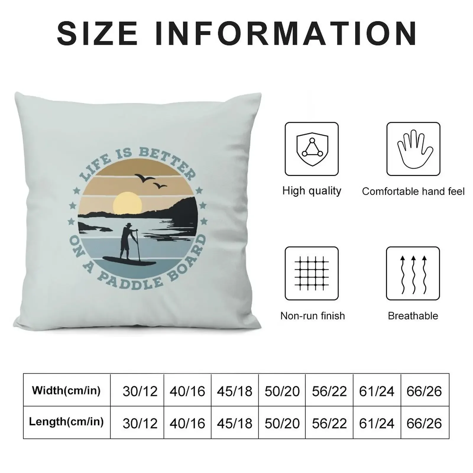 SUP - Life is better on a paddle board (Men) Throw Pillow Pillowcases For Pillows Rectangular Cushion Cover pillow