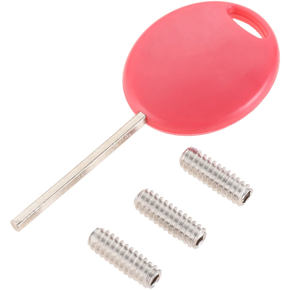 Surfboard Fin Mounting Tool Set Featuring 68mm PVC Wrench and Six 14mm Screws for 3/16-24 Thread Compatibility