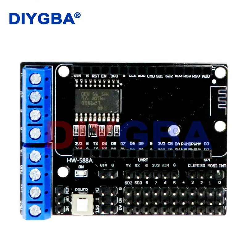 L293D Für ESP8266 ESP-12E Dual High Power H-Brücke Modul Für Drahtlose WIFI NodeMcu Motor Fahrer Schild Bord Für WIFI V3 CP2102