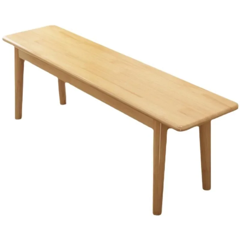 Solid wood bench, living room dining table bench, modern simple log bench bench
